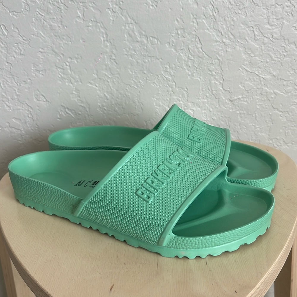 Birkenstock Mint Green Rubber Slide 41 Regular width
